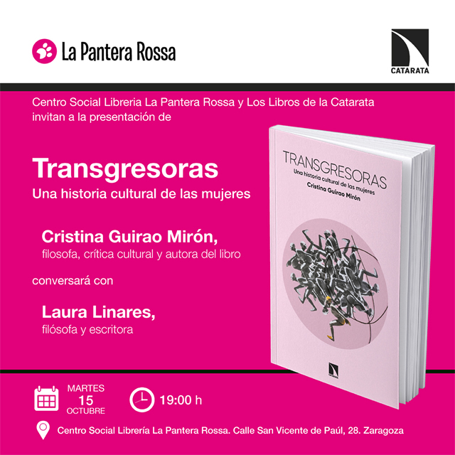 Presentación de 'Transgresoras. Una historia cultural de las mujeres'